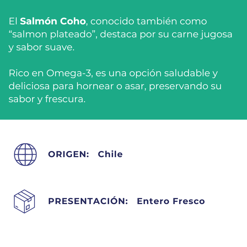 Salmón Chileno "Coho" Entero