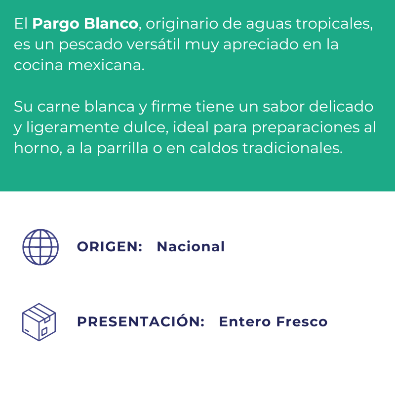 Pargo Blanco Entero